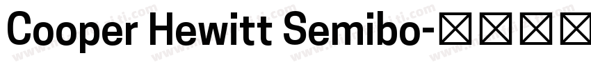 Cooper Hewitt Semibo字体转换